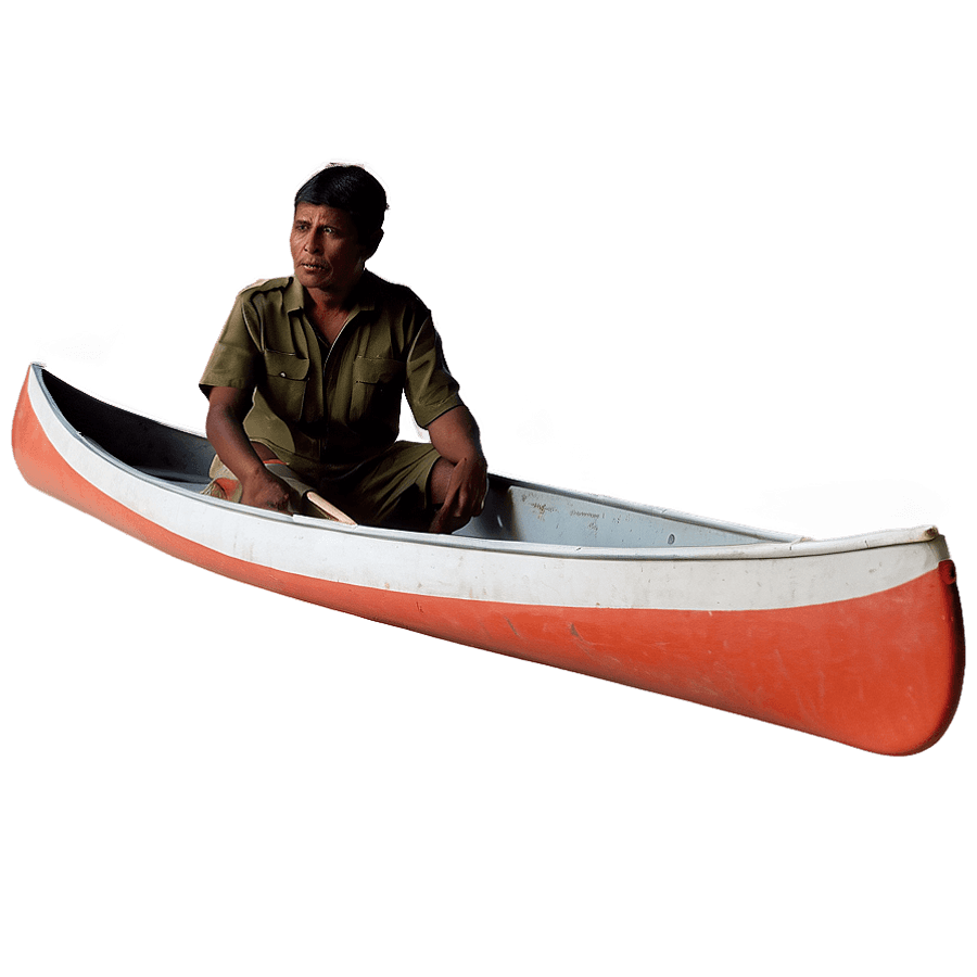 Canoe Sunset Scenery PNG uls