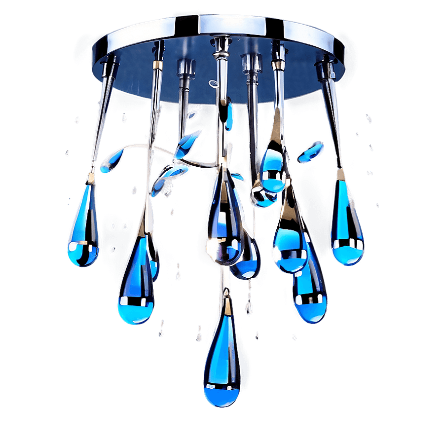 Modern Raindrop Chandelier PNG hpa