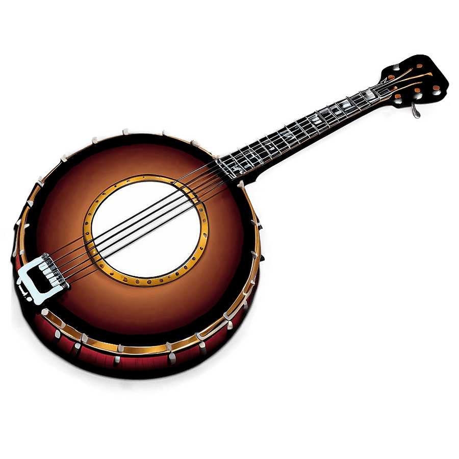 Abstract Banjo Concept PNG 05252024