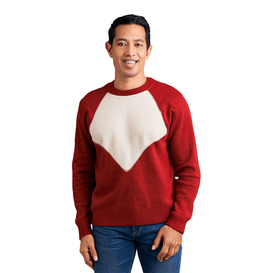 Sleek Red Sweater PNG 06292024