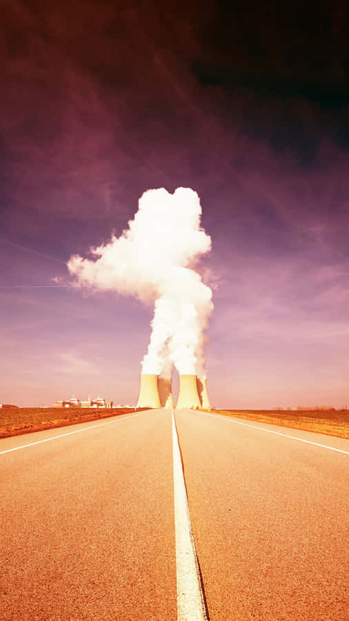 Fumi di Vapor di Centrale Nucleare