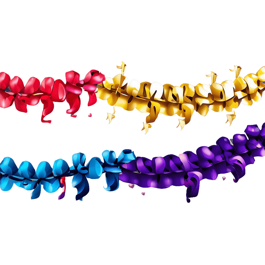 Streamers for Party Decor PNG 06282024