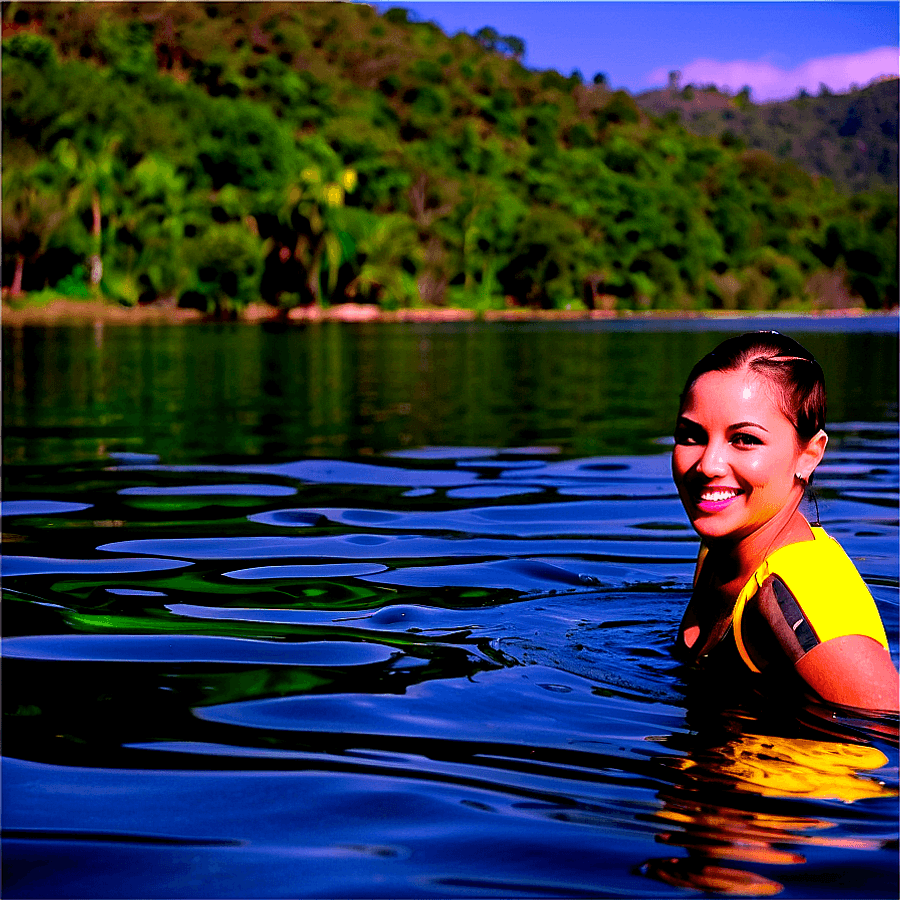 Invigorating Lake Swim PNG ysp9