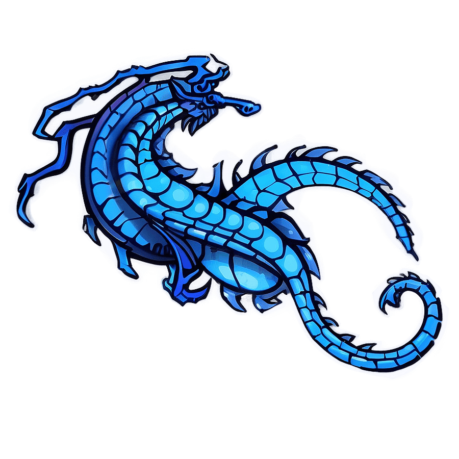 Azure Dragon Design PNG bdk13