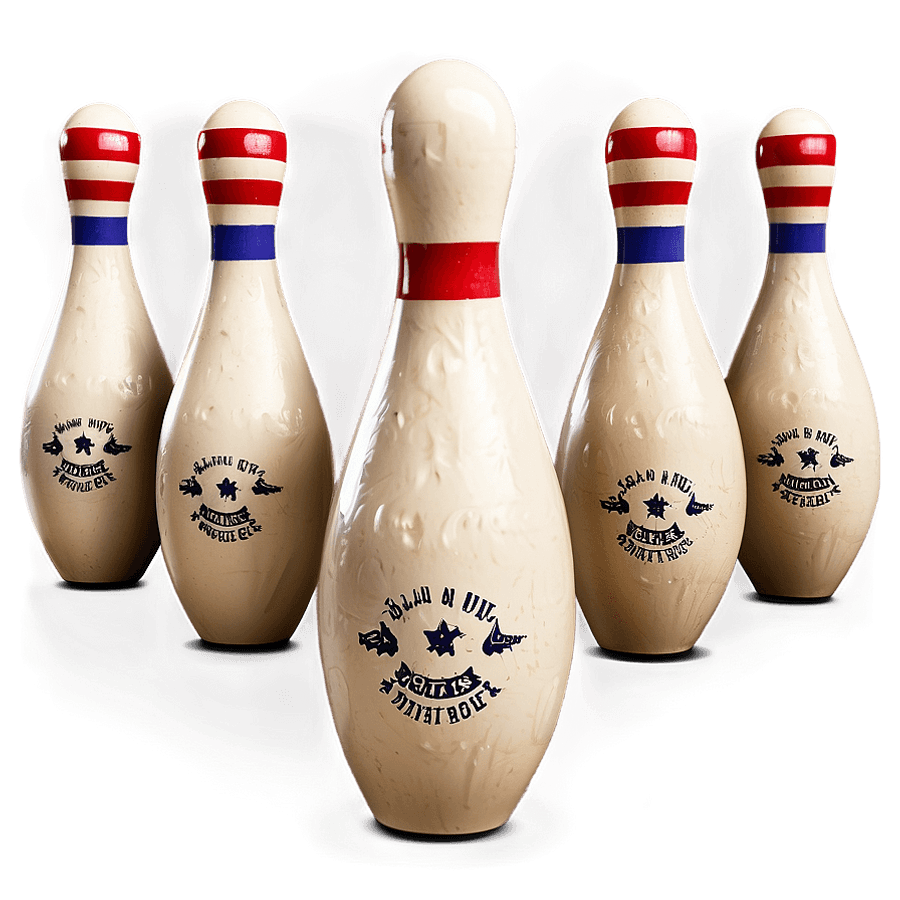 Bowling Pins and Ball PNG 4
