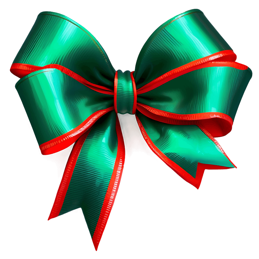Lush Forest Green Christmas Bow PNG isw