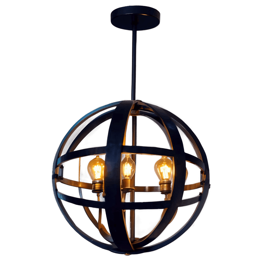 Modern Globe Chandelier PNG yoi87