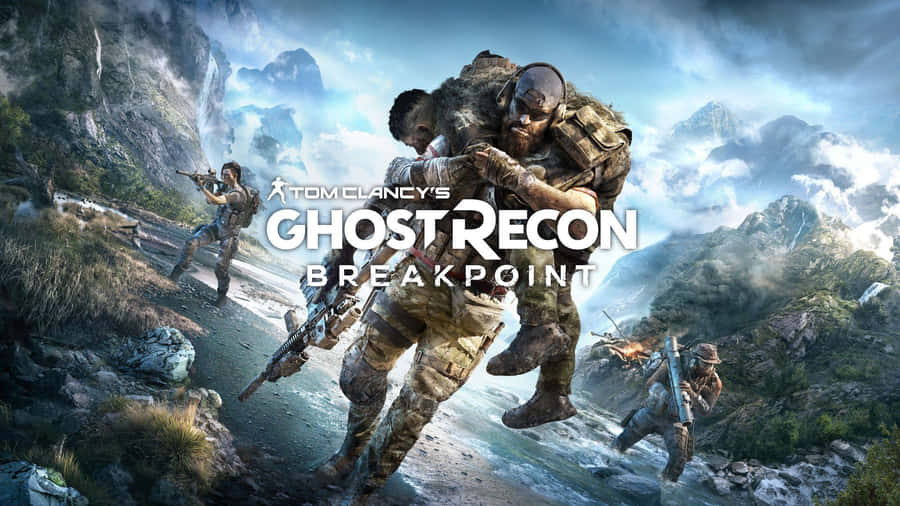 "GhostRecon Breakpoint" would be "Ghost Recon Breakpoint" in Swedish, as it's a title and not translated. However, if you wanted to say "I have "Ghost Recon Breakpoint" as my computer/mobile wallpaper," you would say "Jag har "Ghost Recon Breakpoint" som min dator/mobil wallpaper."