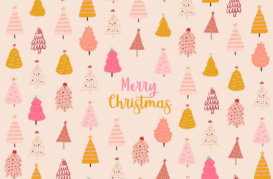 Pattern di Alberi di Natale Pastello Femminili