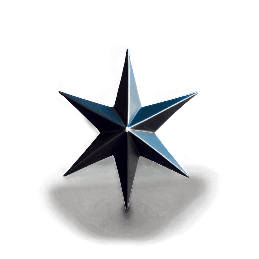 Black Color Star PNG 96