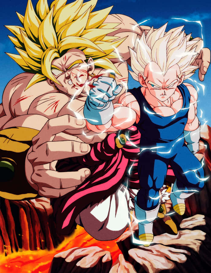 Vegetaog Broly 2291 x 2955 tapet.