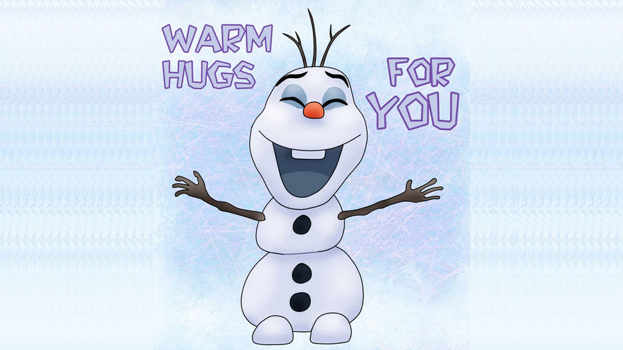 Download Olaf Warm Hugs For You Wallpaper | Wallpapers.com