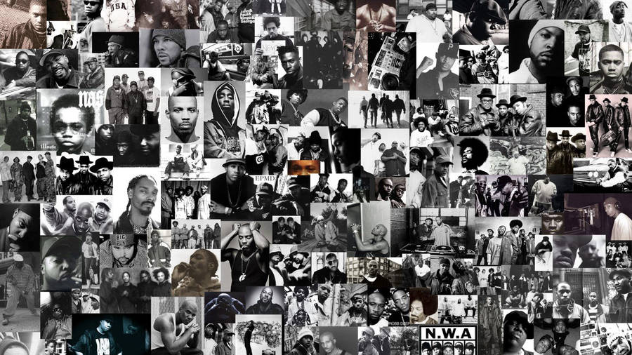 Download Old School Hip-hop Artists Collage Wallpaper | Wallpapers.com