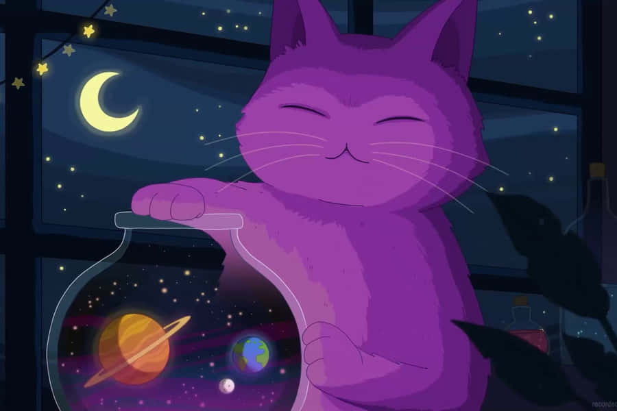Avventura Spaziale del Gatto Viola