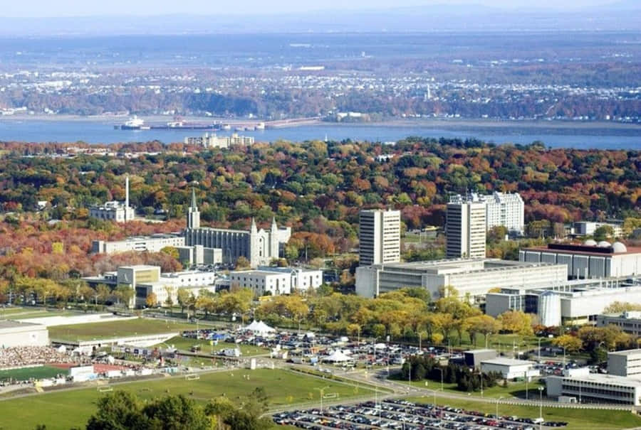 Linda paisagem de Laval, uma cidade encantadora em Quebec, Canadá