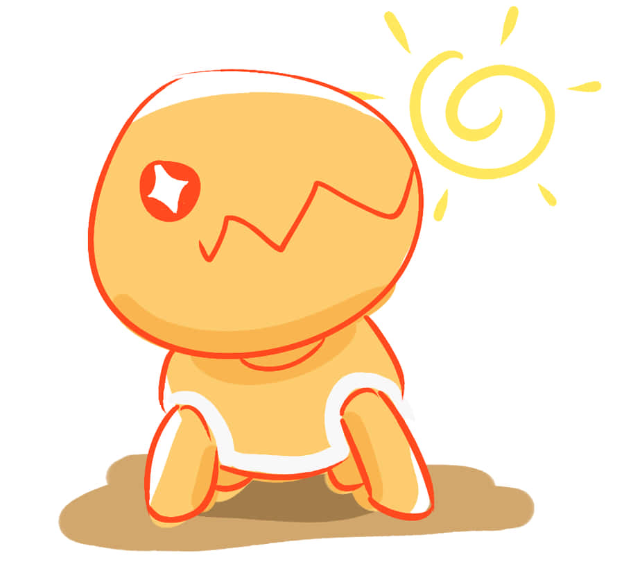 Pokémon Trapinch Under A Yellow Sun In White Background
