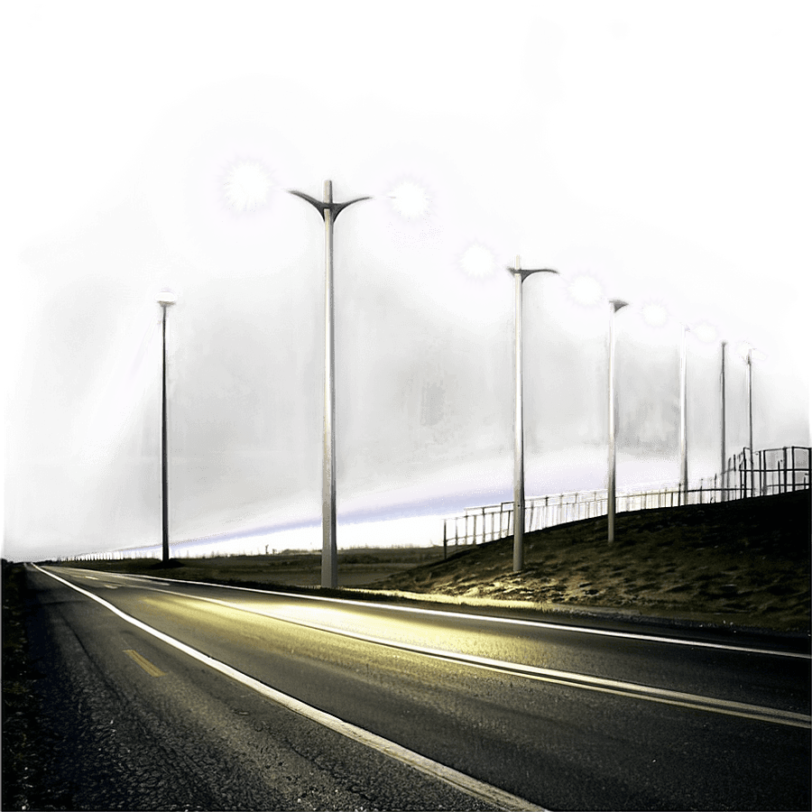 Highway Street Lights PNG 06242024