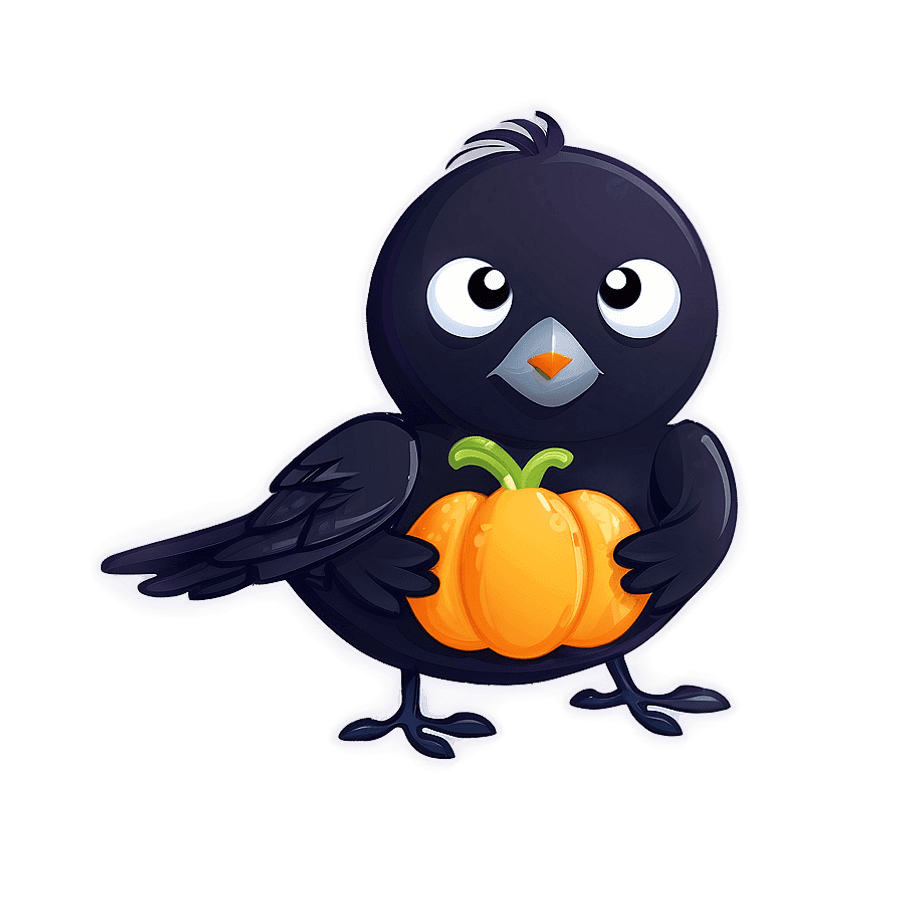 Happy Halloween Crow PNG 05232024