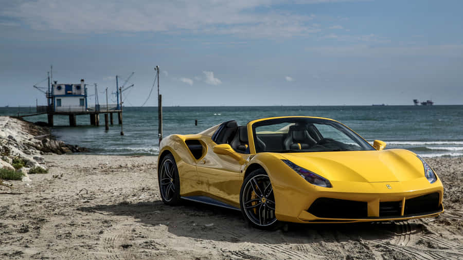Ferrari488 Spider 3840 x 2160 bakgrundsbild