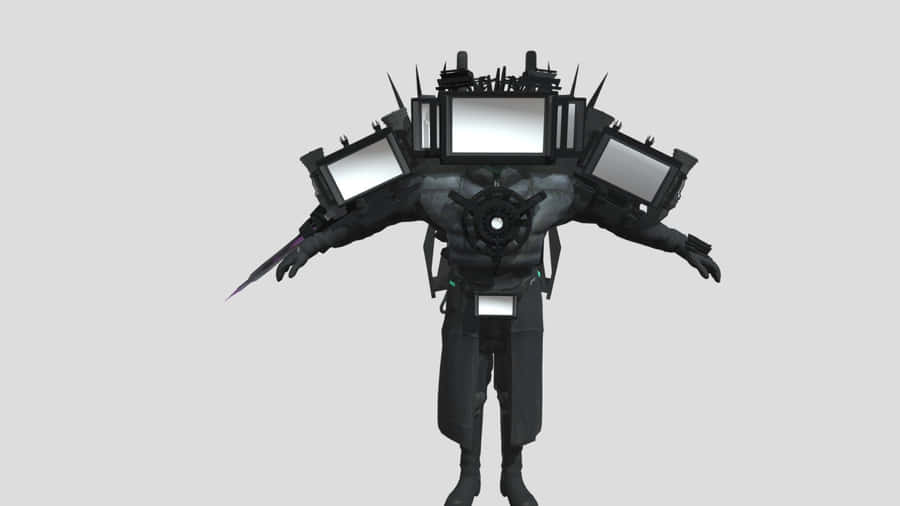 Futuristisk Fjernsyn Manipulator Robot