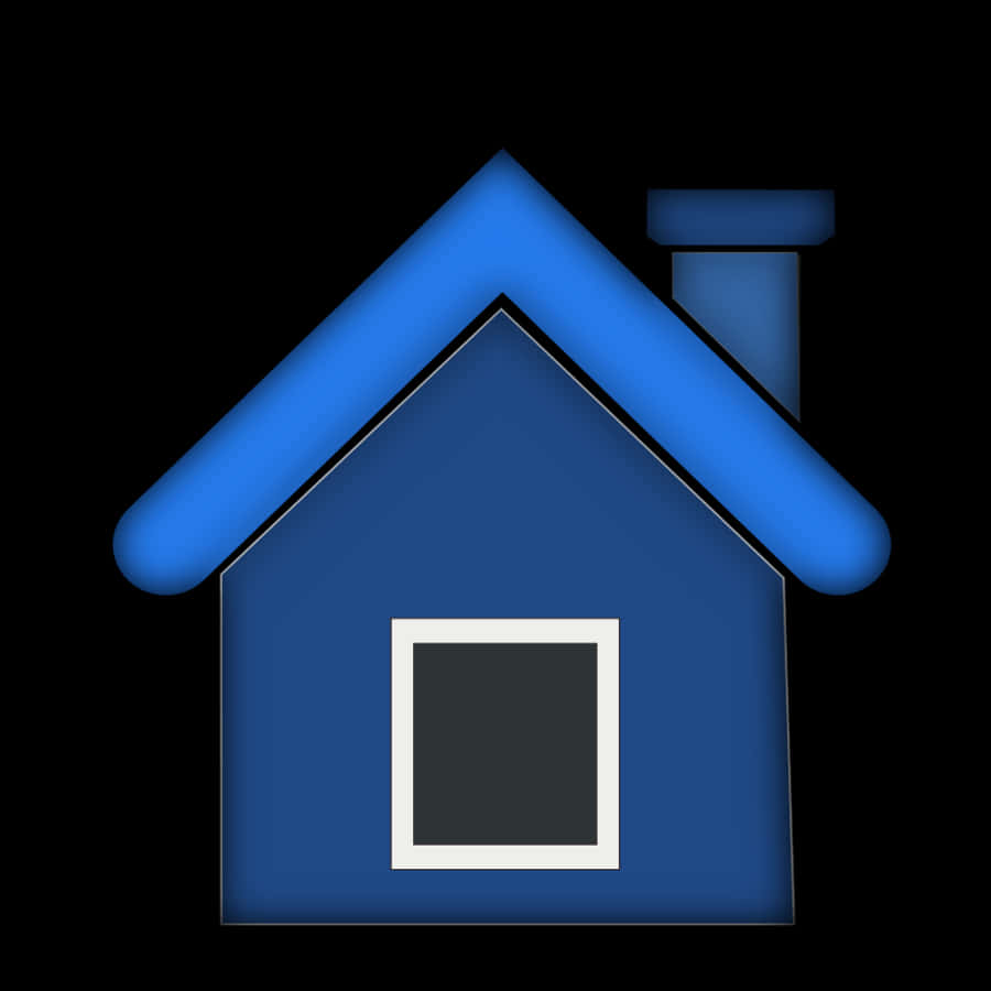 Blue Simple Home Icon