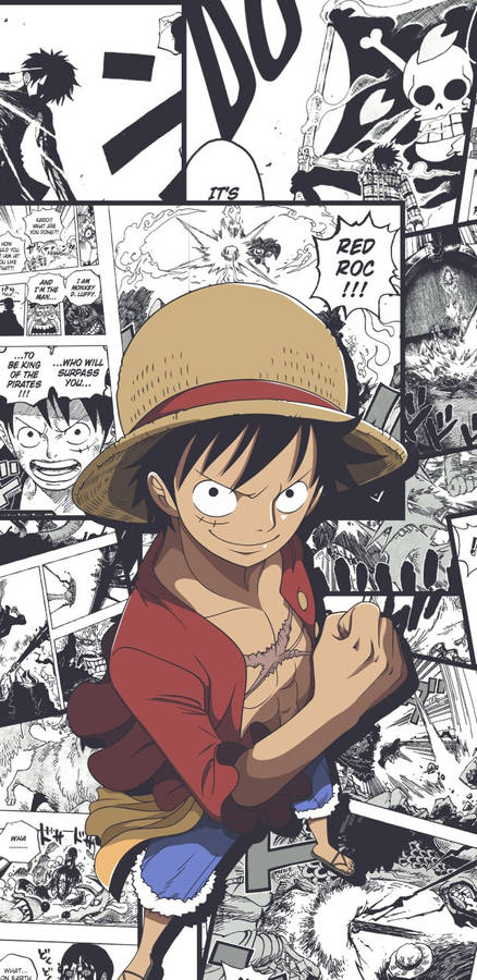 Download One Piece Phone Luffy Anime On Manga Wallpaper | Wallpapers.com