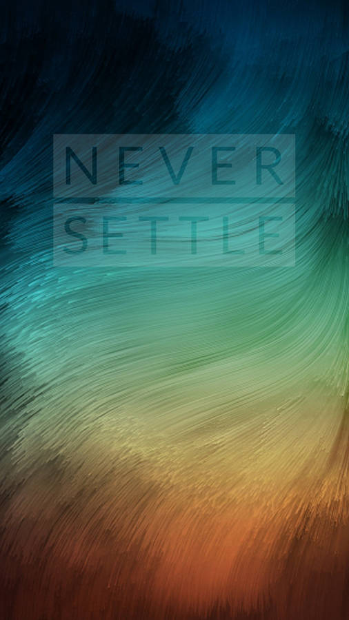 Oneplus Never Settle Thread wallpaper