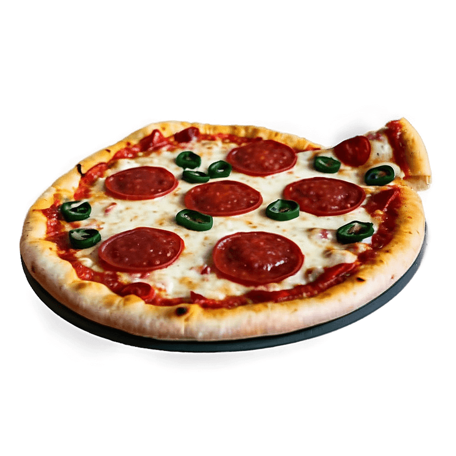 Pepperoni Pizza Vintage PNG 98