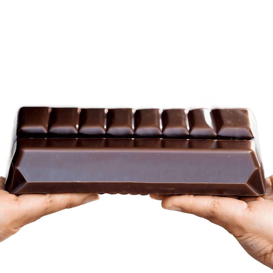 Hand Holding Chocolate Bar PNG 47