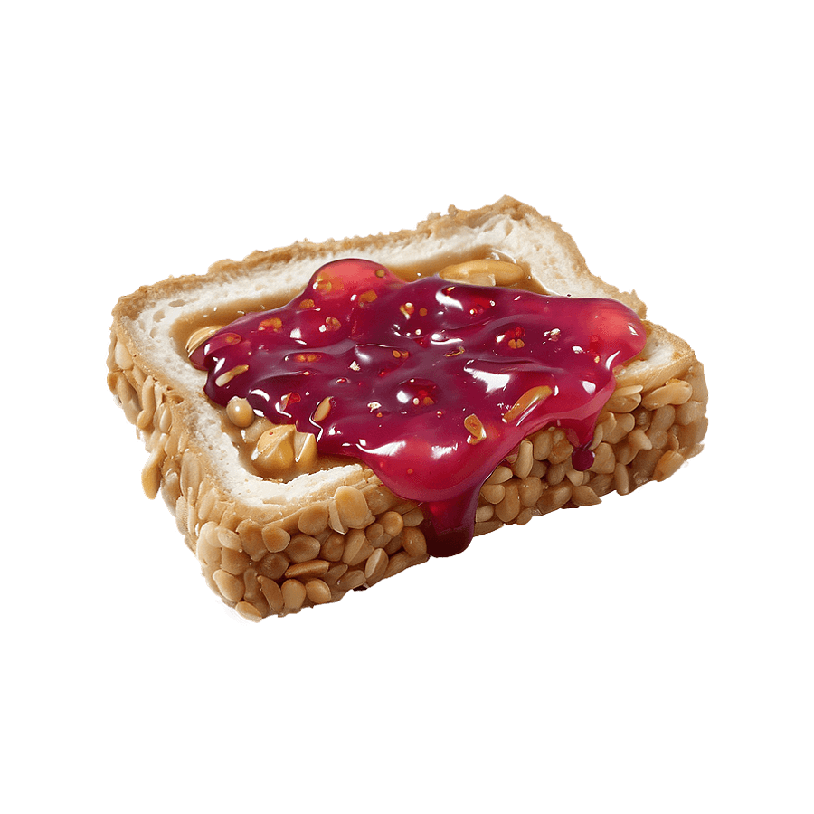 Crunchy Peanut Butter and Jelly PNG lcf63