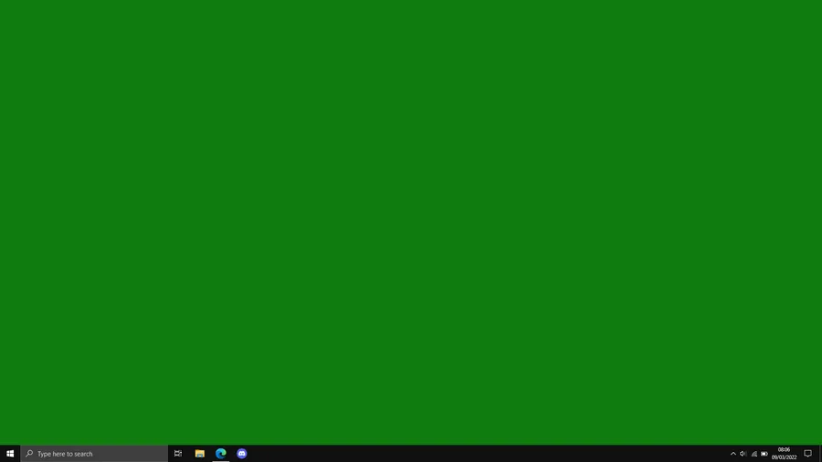 Green Screen Windows Screen