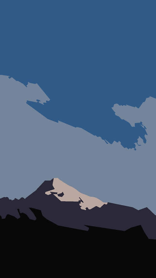 Bergsilhouette Handy-Hintergrund