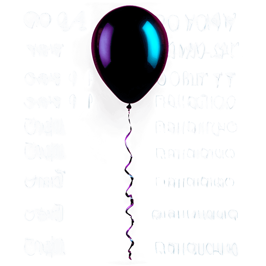Onyx Black Balloons PNG 05252024