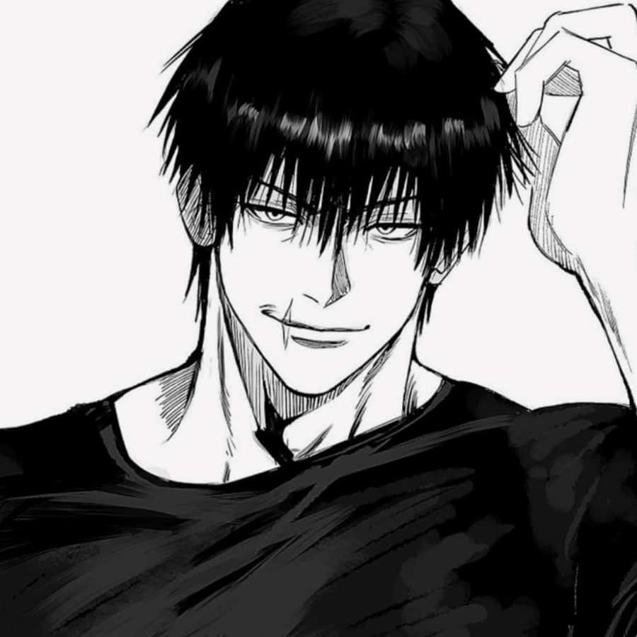 Smilende Anime Karakter Kunst