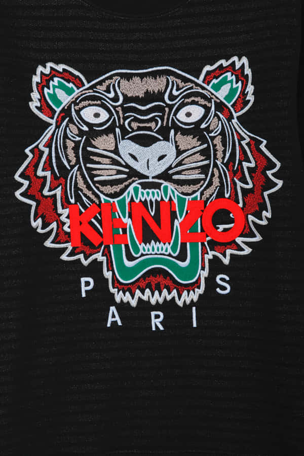Detalheda camisola com estampa de tigre da Kenzo.