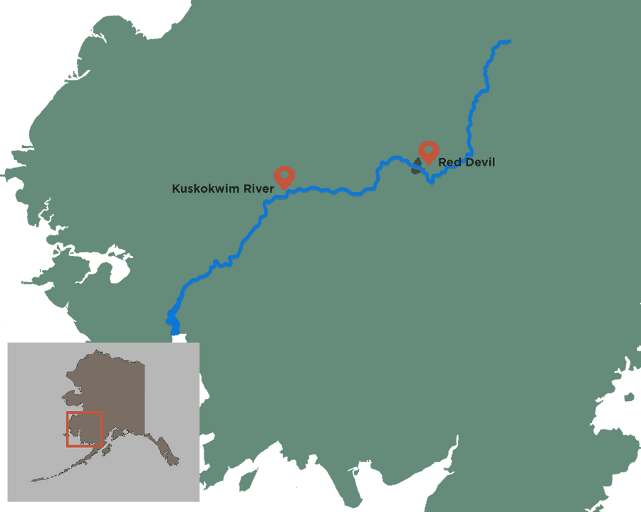 Alaska Kuskokwim River Map