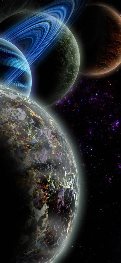 Note 10 Plus Planets wallpaper