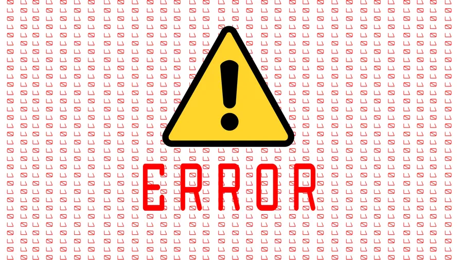 Error Pattern Computer Lock Screen