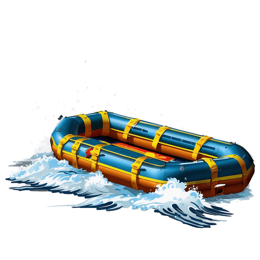Raft in Stormy Sea PNG kik98