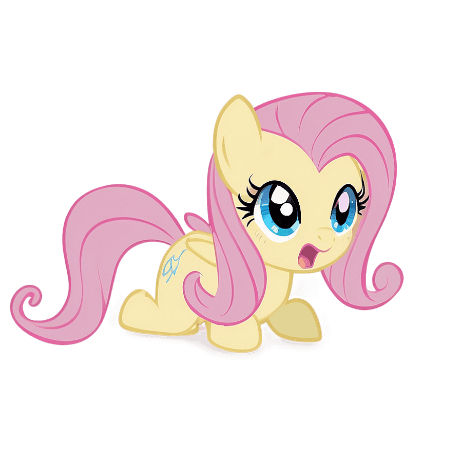 Happy Fluttershy PNG pbn