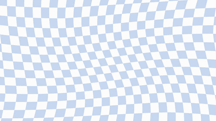 Padrão de Onda Quadriculada Azul e Branca