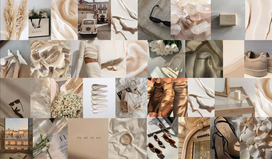 Collage Estetico Beige e Crema