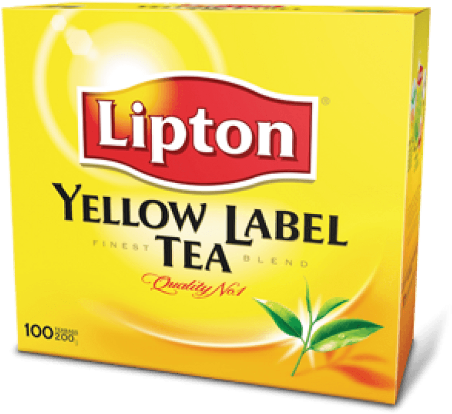 Transparent Yellow Label Png - Lipton Yellow Label Tea Bags 200g, Png Download