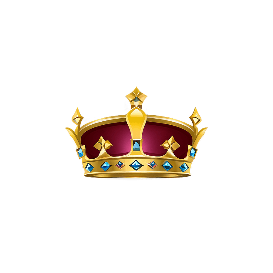 Traditional Queen Crown Design PNG 06292024