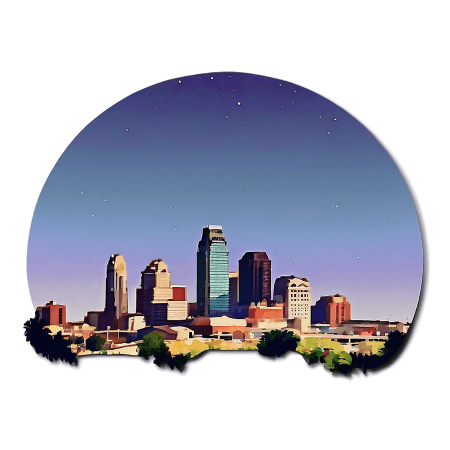 Kansas City Skyline Atmospheric PNG yah6