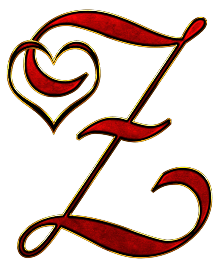 Decorative Letter Ewith Heart