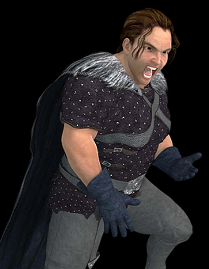 Angry Warrior Character