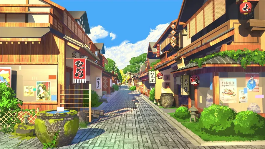 Town background