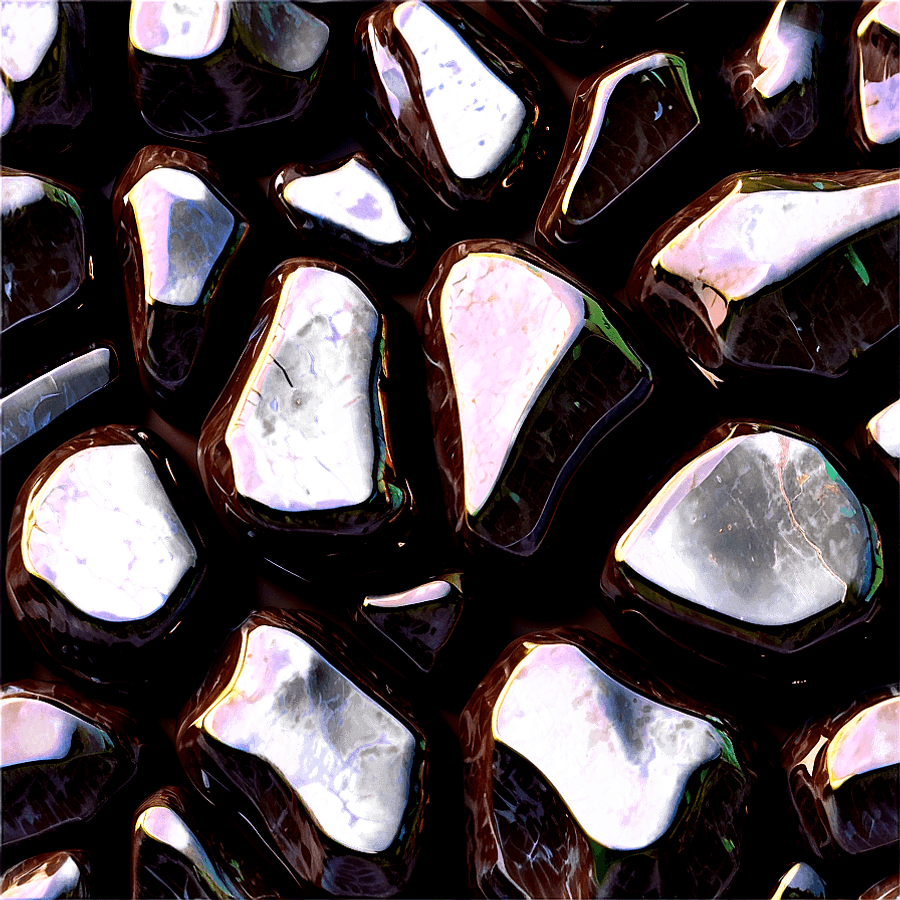 Natural Obsidian Boulder PNG 50