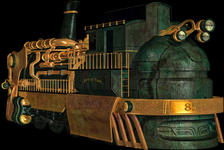Train, Png V - Steampunk Train Png, Transparent Png